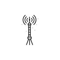 Tower, China culture, antenna vector icon