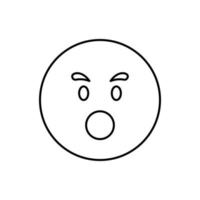 Surprised, emotions vector icon