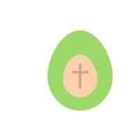 Egg Easter color vector icon