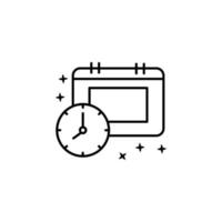Time calendar vector icon
