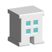 edificio 3d icono png