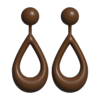 des boucles d'oreilles 3d icône png