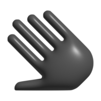 3d icon of hand png