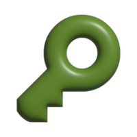 3d icon of key png