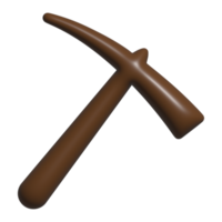 3d icon of hoe mining png