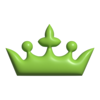 3d icon of queen crown png