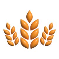 3d icon of wheat png