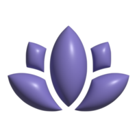 3d icoon van lotus png