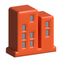 edificio 3d icono png