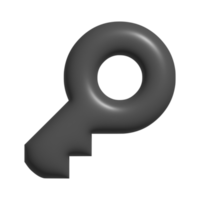 3d icon of key png