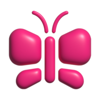 3d Symbol von Schmetterling png