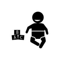 Baby, temperature, Celsius vector icon