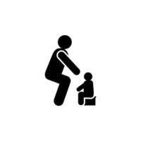 bebé, intestino, niño, caca, masilla vector icono