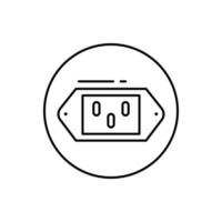 Power, connector vector icon