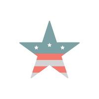 Star favorite USA flag vector icon