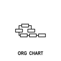 Organizational chart vector icon