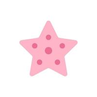 Starfish, animal vector icon