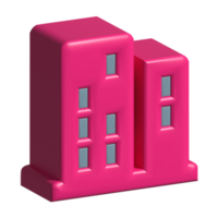 edificio 3d icono png