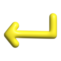 3d icono de flecha png