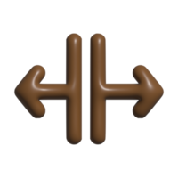 3d icono de flecha png