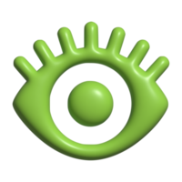 Auge 3d Symbol png