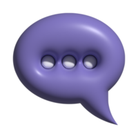 3d icon of chat png