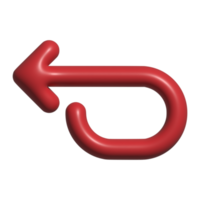 3d icono de flecha png