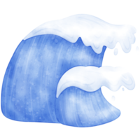 Watercolor Ocean Waves, Wave, Wave illustration, Ocean illustration png