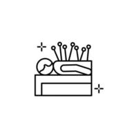 Accupuncture body vector icon