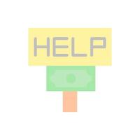 sign help money vector icon