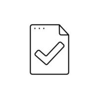 File, document, check mark vector icon