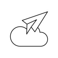 Cloud computing, message, SEO vector icon