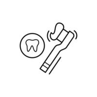 Toothbrush paste vector icon