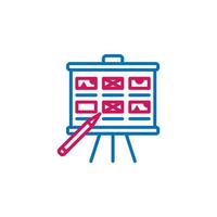 Video production, storyboard vector icon