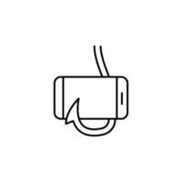 Smartphone, hook vector icon