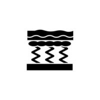 Mattress, springs vector icon