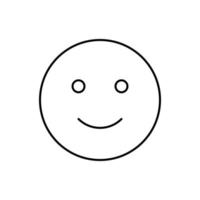 Smiling, emotions vector icon