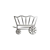 wagon desert vector icon