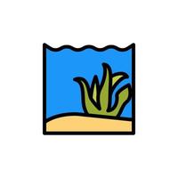 Seaweed, ocean vector icon