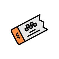 Ticket vector icon