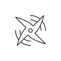propeller field outline vector icon