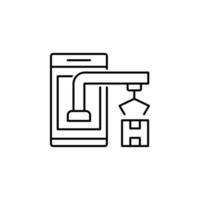 Smart farm, logistics vector icon