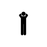 Man, stand up vector icon