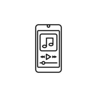 Player mobile vector icon