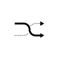 shuffle, arrow, right, navigation vector icon