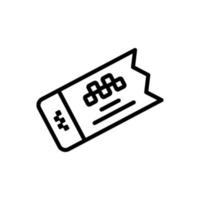 Ticket vector icon