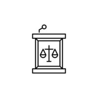 Lectern vector icon