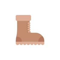 Boot color vector icon