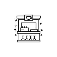 Coffee shop, store, restaurant vector icon