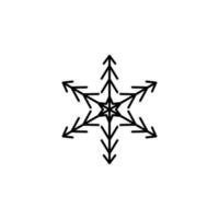 Snowflake vector icon